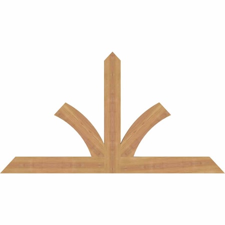 Ekena Millwork Richland Timber Gable Bracket, Western Red Cedar, 48"W x 26"H x 1 1/2"D x 3 1/2"F, 13/12 Pitch GBW048X26X0204RIC00SWR